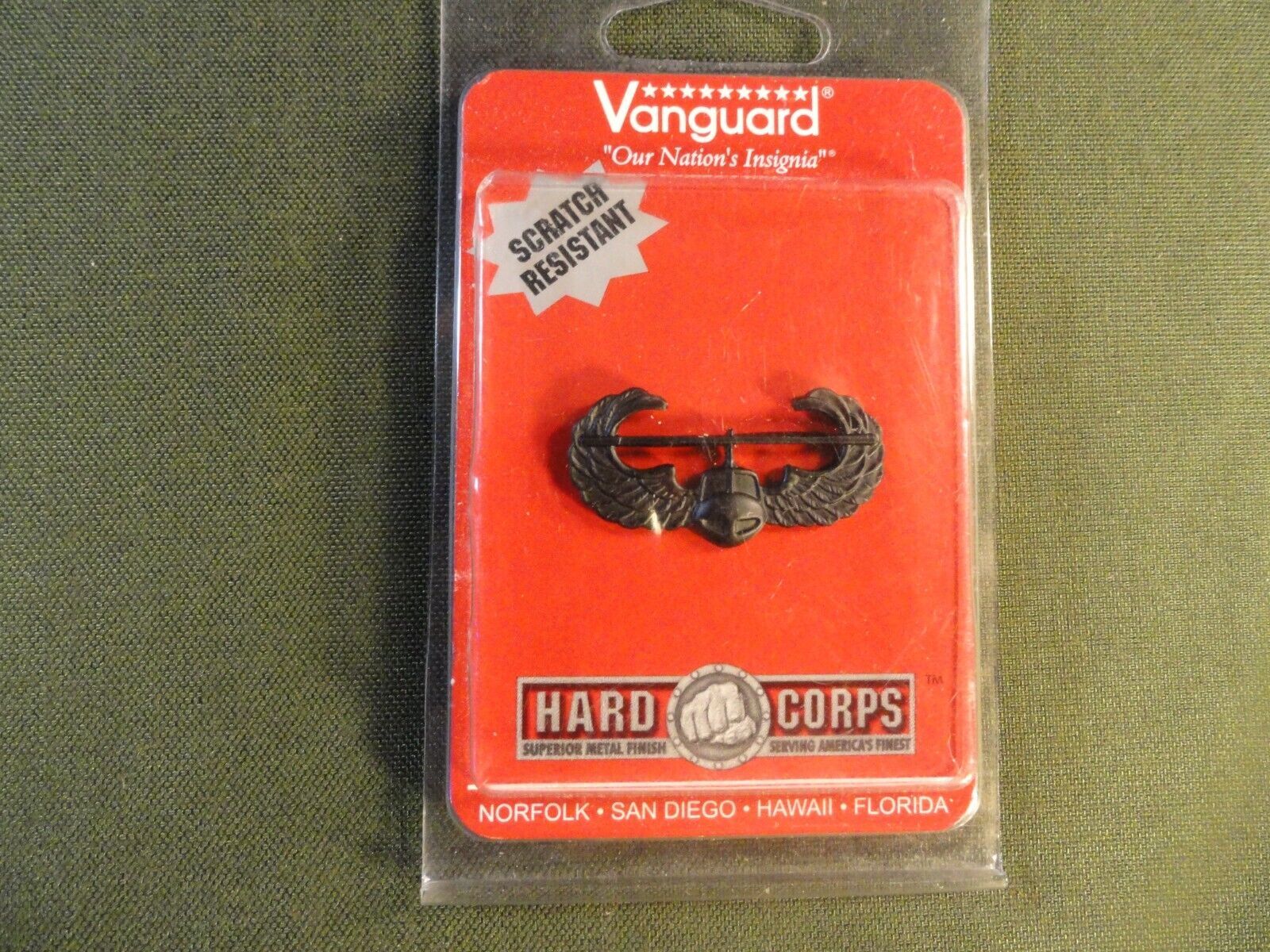 2025 VANGUARD SCRATCH RESISTANT BLACK SUBDUED REGULATION AIR AUSSAULT WINGS - $11.60