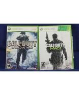 2 Lot XBOX 360 Live Games  Call of Duty World at War & Call of Duty MW3 - $28.92