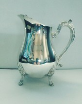 Suffolk Silversmiths Silver Plate Footed Vintage England Water pitcher - £79.11 GBP