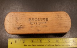 Vintage Esquire 100% Horsehair Shoe Brush Made in USA - $12.99