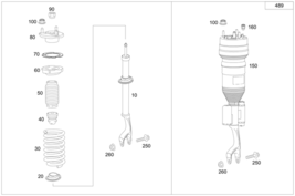 OEM REMAN MBGERMANY: FRONT LEFT A263320690180 / FRONT RIGHT A25332079018... - $1,297.52