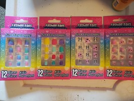 Children&#39;s Press On Nails (2 Sets) You Pick Color - £8.62 GBP