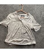 A New Approach a.n.a Women’s Top Blouse Ribbed Neck Taupe/Brown size XS - $10.95