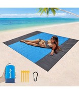 Oversized Beach Blanket 79&#39;X&#39;83&#39;&#39; Waterproof Sandproof For 4-7 Adults NEW - £14.80 GBP