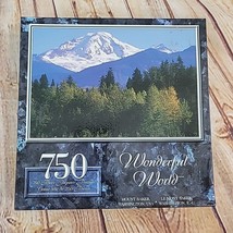 Wonderful World Puzzles &quot;Mt. Baker, Washington USA&quot; 750 Pieces 23.5x15.5... - $9.09