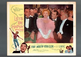 Lets Be HAPPY-1957-LOBBY CARD-MUSICAL-TONY MARTIN- VERA-ELLEN Vf - £19.45 GBP
