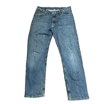 Wrangler Mens Jeans Size 36X31 (Tag 36X30) Blue Denim Straight Leg Stretch Blend - £19.46 GBP