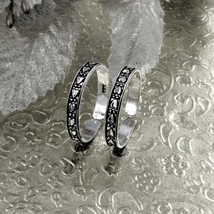 Cute 925 Real Silver Oxidized Toe THUMB Rings Indian Handmade Pair foot ring - $36.57