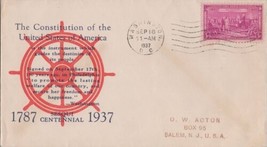 US MP 798-22a FDC Bronesky cachet, red &amp; blue Constitution ZAYIX 113022SM46 - $15.95