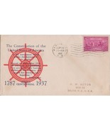 US MP 798-22a FDC Bronesky cachet, red &amp; blue Constitution ZAYIX 113022SM46 - £11.98 GBP