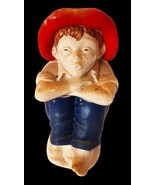 Vtg Cookie Jar Hull Blessings on Thee Barefoor Boy Treat Biscuit Rare - £66.45 GBP