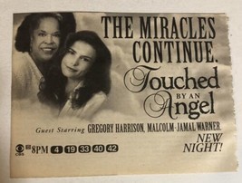 Touched By An Angel Print Ad Roma Downey George Harrison Della Reese TPA21 - £4.68 GBP