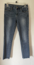 Articles of Society Skinny Jeans Women&#39;s Sz 26 Stretch Faded Raw Hem Distressed - £17.47 GBP