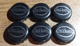 6 mike&#39;s - Bottle Cap Crown -  Black and Silver - Mike&#39;s Hard Lemonade Co. - £1.56 GBP