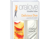 Oralove Delicious Duo Flavored Lube - Peaches &amp; Cream - $17.99+