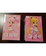 Banpresto Super Sailor Moon and Super Sailor Chibi Moon Qposket figurine type A - $40.00