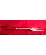 Vintage Englishtown 3 Prong Meat Fork Stainless Red Bakelite Handle 13&quot; ... - $225.61 MXN