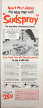 Vintage 1953 Sudspray Marvelous Dishwashing Faucet Ruth Hampton  Print A... - £4.07 GBP