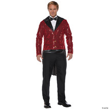 Adult red sequin tailcoat - $2,501.51 MXN