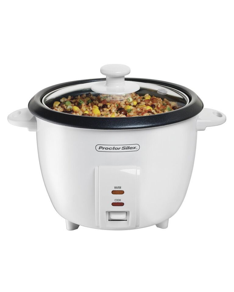 Proctor Silex 5-Cups uncooked resulting in 10-Cups Cooked Rice Cooker Wh... - £37.06 GBP