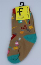 Foot Traffic Socks - Kids Crew - Scissors School Supplies - Size 10-1Y - £5.69 GBP