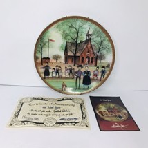 Anna Perenna Art P. BUCKLEY Moss The School House Collectors Plate #923 Of 5000 - £78.81 GBP
