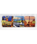 Taiclet Coaster Set of 6 Coasters Paris Eiffel Tower Moulin Rouge Waterp... - $21.69 CAD