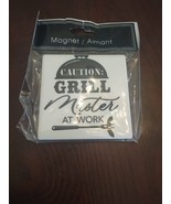 Magnet &quot;Caution: Grill Master At Work&quot; - £6.77 GBP