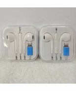 LOT OF 2 - Lightning Wired Connector Earbuds with Small Case - NEW - $9.89