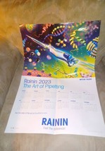 Rainin 2023 Wall Poster Calendar The Art Of Pipetting 16&quot;x23&quot; Mettler To... - $12.86