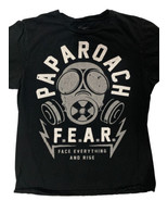 Paparoach F.E.A.R. Tour T Shirt Men size large black cotton￼ - £26.73 GBP