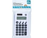 Pen + Gear 8-Digit Handheld Calculator, White with Black Keys - $9.89