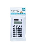 Pen + Gear 8-Digit Handheld Calculator, White with Black Keys - £7.78 GBP