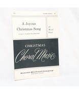 A Joyous Christmas Song Sheet Music 1940 Norwegian Carol Margrethe Hokanson - £13.18 GBP