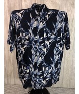 Puritan Hawaiian Shirt Large Blue Men’s Button Up Short Sleeves Tropical... - $244.61 MXN