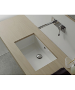 Nameeks Scarabeo 8091 No Hole 22-5/16&quot; Ceramic Undermount Bathroom Sink ... - $230.89 CAD