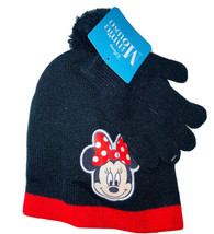 Minnie Mouse Childs Winter Hat Gloves Kids Childs Beanie Girls Nickelodeon  - £5.51 GBP