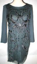 New Womens 10 NWT Roberto Cavalli Gray Lace Crystal Bead Dress 46 Designer Italy - £1,412.13 GBP