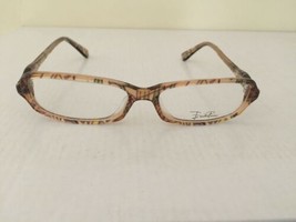 Authenticated Emilio Pucci Eyeglasses Amber Resin Patterned Frames Made in Italy - £61.91 GBP