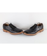J Crew Mens 8.5 Italian Leather Oar Stripe Shortwing Wingtips Dress Shoe... - $176.39 CAD