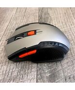 2.4GHz Wireless 6D Gaming Mouse Silver Black Orange Optical with USB Rec... - $13.36