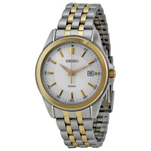 SEIKO Mens Watch SGEG88 Two-tone Gold Stainless Steel Japanese Quartz Wr... - $321.74