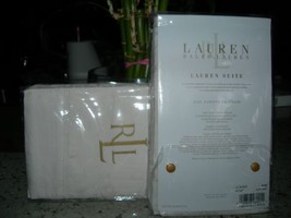 Ralph Lauren &quot;Paisley&quot; Lauren Suite Cream 2PC Standard Sham Bnip - £78.04 GBP