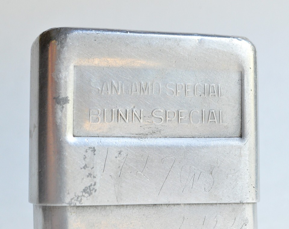 Illinois Sangamo Bunn Special Men's Pocket Watch Tin  Aluminum Case Box Vtg Item image 3