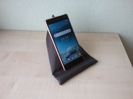 Phone holder Smartphone cushion Mobile rest Phone holder gray black  - £18.38 GBP