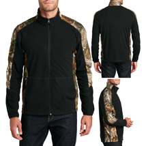 Mens Camouflage Micro Fleece Full-Zip Jacket Anti Pill Realtree Xtra XS-4XL NEW! - £24.22 GBP+