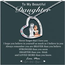 Birthday Day Gifts for Daughter from Mom Dad, to My Daughter/Granddaughter Neckl - £16.62 GBP