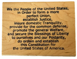Touche Rubber Stamp US Constitution Patriotic We the People American History USA - £10.57 GBP