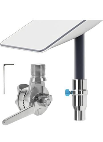 Adjustable 316 Stainless Starlink Pole Mount for Yacht Ship RV Marine - $59.39