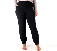 Yellowstone x BumbleBella by Jill Martin Regular Sherpa Joggers- BLACK, SMALL - £20.23 GBP